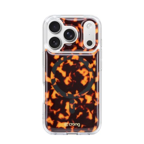 Crong Deluxe MAG Cover - Etui iPhone 17 Pro MagSafe (Tortoise)