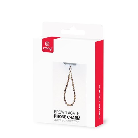 Crong Phone Charm - Smycz zawieszka do telefonu (Brown Agate)