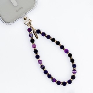 Crong Phone Charm - Smycz zawieszka do telefonu (Purple Agate)