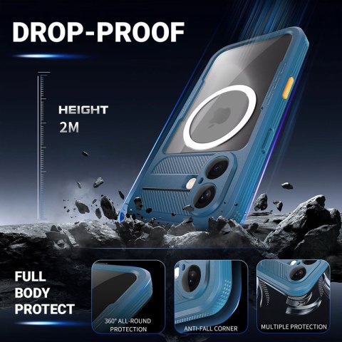 Crong Seal Cover - Wodoodporne etui IP68 do iPhone 17 (morski)