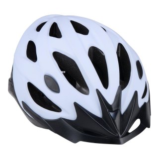 Dunlop - Kask rowerowy MTB regulowany rozmiar M 55-58 cm (Biało-Czarny)