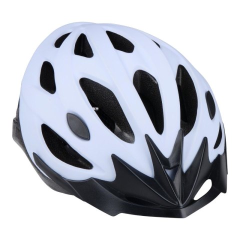 Dunlop - Kask rowerowy MTB regulowany rozmiar M 55-58 cm (Biało-Czarny)