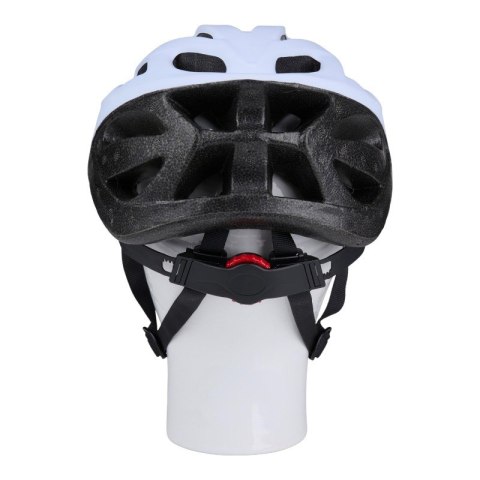 Dunlop - Kask rowerowy MTB regulowany rozmiar M 55-58 cm (Biało-Czarny)