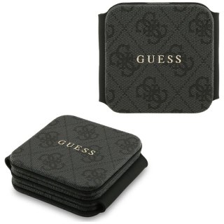 Guess 4G Wireless Charger - Ładowarka indukcyjna MagSafe 3w1 do iPhone, AirPods i Apple Watch 15W (czarny)