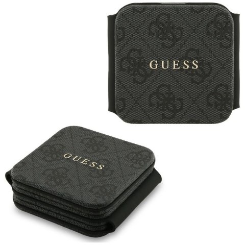 Guess 4G Wireless Charger - Ładowarka indukcyjna MagSafe 3w1 do iPhone, AirPods i Apple Watch 15W (czarny)
