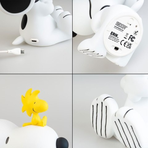 Snoopy - Lampka nocna LED dla dzieci (26,7 x 18,5 cm)