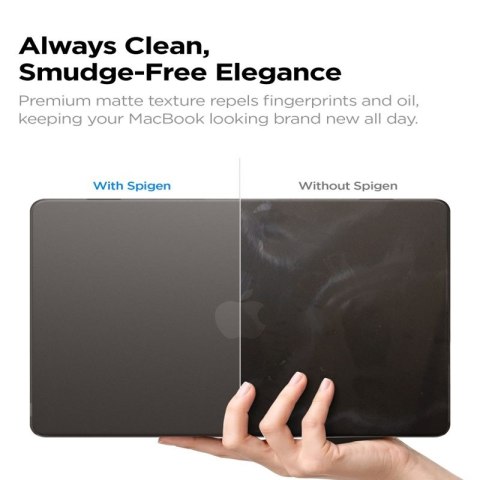 Spigen AirSkin - Obudowa MacBook Air 13,6" (M5/M4/M3/M2/2026-2022) (Frost Black)