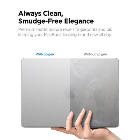 Spigen AirSkin - Obudowa MacBook Air 13,6" (M5/M4/M3/M2/2026-2022) (Frost Clear)