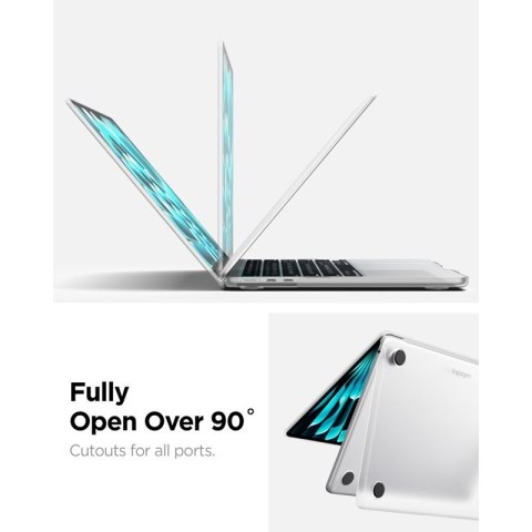Spigen AirSkin - Obudowa MacBook Air 13,6" (M5/M4/M3/M2/2026-2022) (Frost Clear)