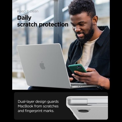 Spigen AirSkin - Obudowa MacBook Pro 16" (M5/M4/M3/M2/M1/2026-2021) (Frost Clear)