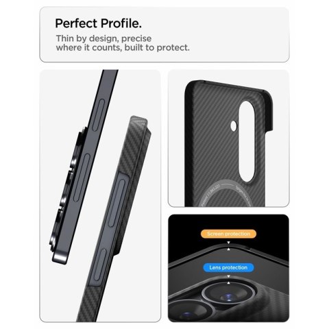 Spigen Airskin Aramid - Etui do Samsung Galaxy S26 (Czarny)