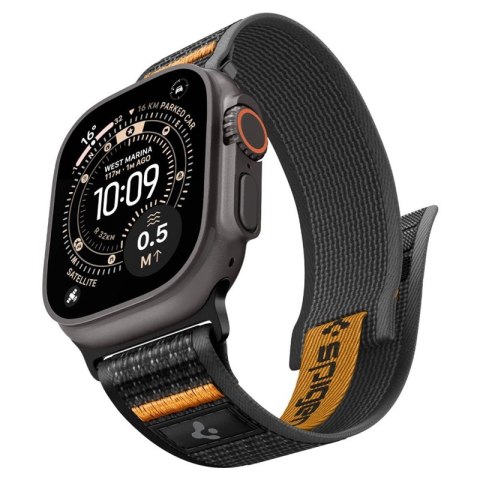 Spigen Athlex Air 2 - Pasek do Apple Watch 44/45/46/49 mm (Active Black / Orange)