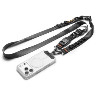 Spigen DA30M Lanyard Strap Crossbody - Uniwersalny pasek / smycz do telefonu (Czarny)