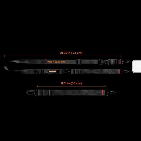Spigen DA30M Lanyard Strap Crossbody - Uniwersalny pasek / smycz do telefonu (Czarny)