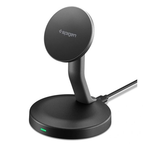 Spigen EF151MS Essential - Ładowarka indukcyjna MagSafe 15W (Czarny)