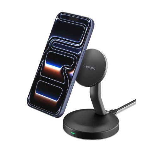 Spigen EF151MS Essential - Ładowarka indukcyjna MagSafe 15W (Czarny)