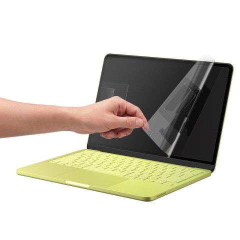 Spigen Glas.tR Slim FC - Szkło hartowane do MacBook Neo (Czarna ramka)