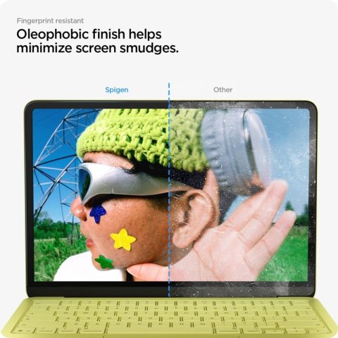 Spigen Glas.tR Slim FC - Szkło hartowane do MacBook Neo (Czarna ramka)