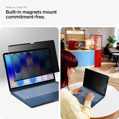 Spigen SafeView - Folia prywatyzująca do MacBook Neo