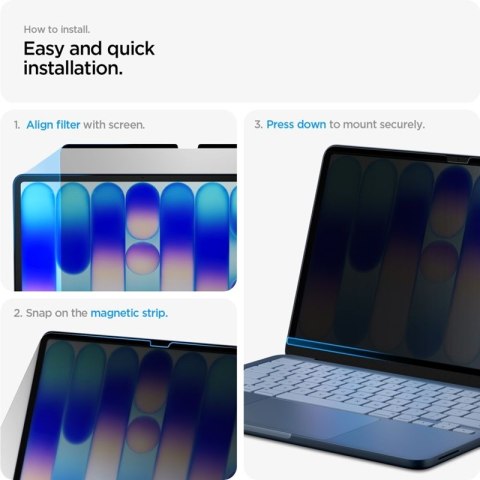 Spigen SafeView - Folia prywatyzująca do MacBook Neo