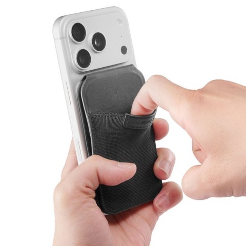 Spigen Slim Fold S314-4 MagSafe - Portfel magnetyczny z funkcją podstawki (Black)