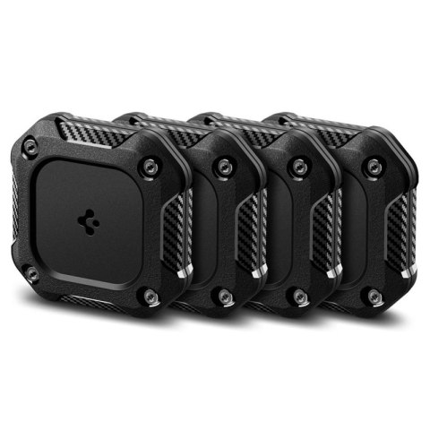 Spigen Tough Armor 4-Pack - Etui do Apple AirTag 1 / 2 (Black) (4 szt)