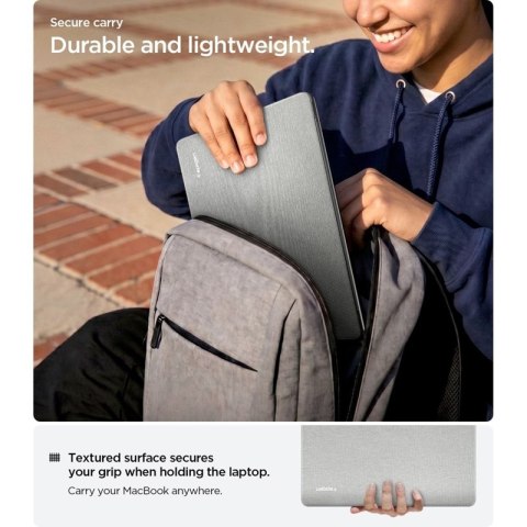Spigen Urban Fit - Obudowa do MacBook Air 13,6" (M5/M4/M3/M2/2026-2022) (Heather Grey)