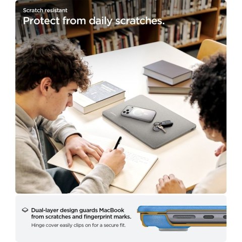 Spigen Urban Fit - Obudowa do MacBook Air 13,6" (M5/M4/M3/M2/2026-2022) (Heather Grey)
