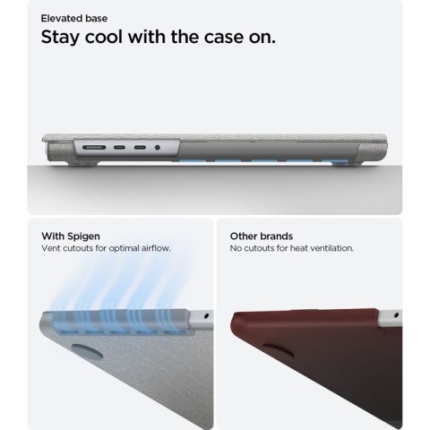 Spigen Urban Fit - Obudowa do MacBook Pro 14" (M5/M4/M3/M2/M1/2026-2021) (Heather Grey)