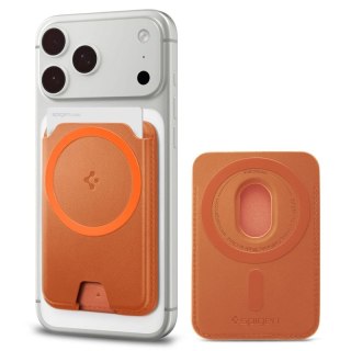 Spigen Valentinus MagFit + MagSafe - Portfel magnetyczny (Metallic Orange)