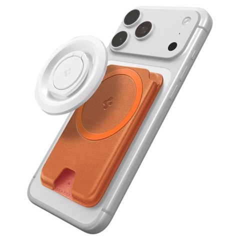 Spigen Valentinus MagFit + MagSafe - Portfel magnetyczny (Metallic Orange)