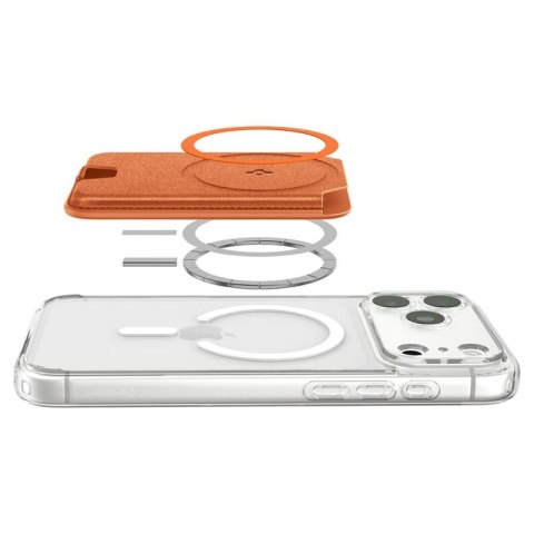 Spigen Valentinus MagFit + MagSafe - Portfel magnetyczny (Metallic Orange)