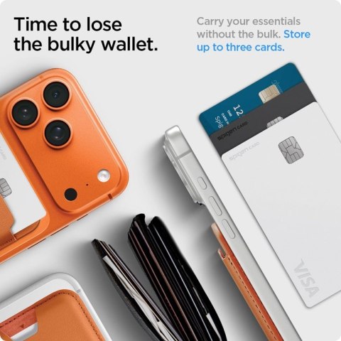 Spigen Valentinus MagSafe - Portfel magnetyczny (Metallic Orange)