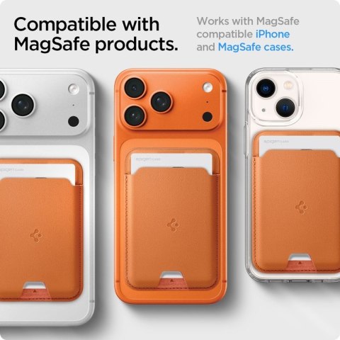Spigen Valentinus MagSafe - Portfel magnetyczny (Metallic Orange)