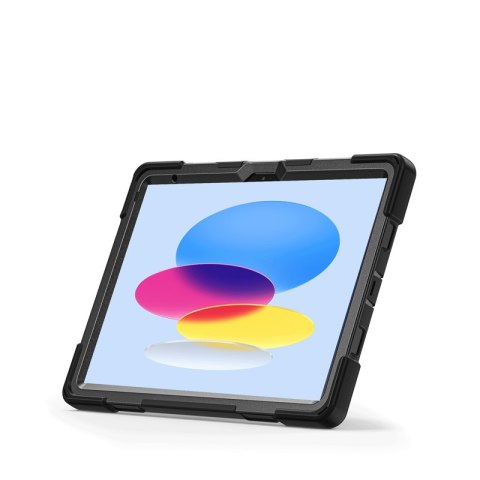 Crong Defender Plus - Pancerne etui iPad 11" A16 (2025) / 10.9" (2022) (czarny)