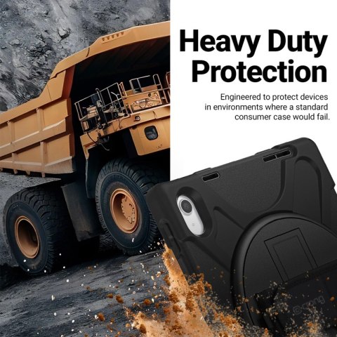 Crong Defender Plus - Pancerne etui Xiaomi Pad 8 / 8 Pro / Pad 7 / 7 Pro 11.2" (czarny)