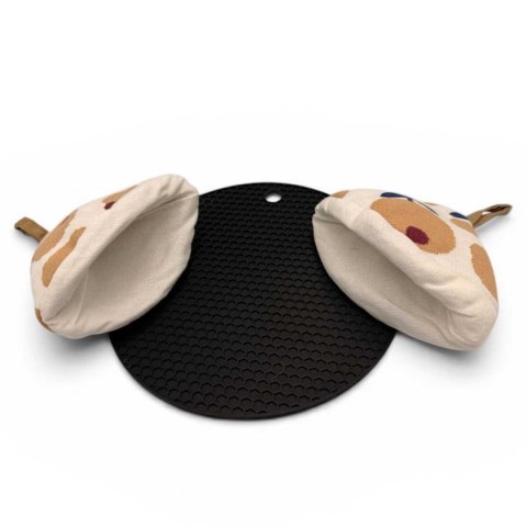 EMALIOWANY GARNEK ŻELIWNY 24cm 4L HAGE NIEBIESKI