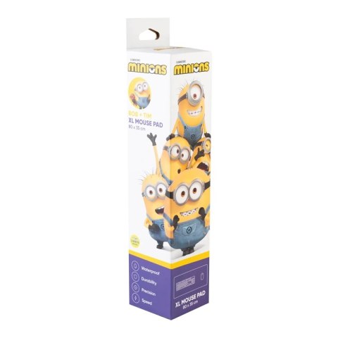 Minions - Mata gamingowa / na biurko XXL Bob & Tim (80 x 35 cm)