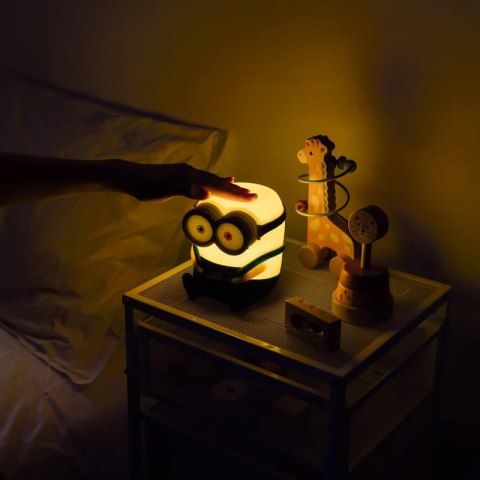 Minions - Miękka silikonowa lampka nocna LED Bob dla dzieci 15 cm