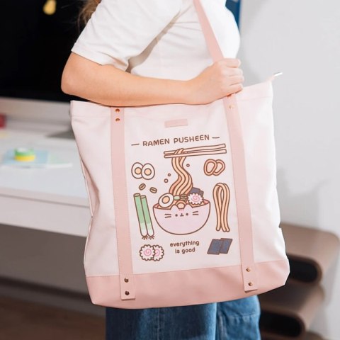 Pusheen - Torba materiałowa na ramię z kolekcji Sushi Roll 40x42 cm