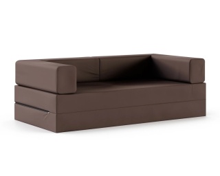Sofa AVIO GARDEN sofa ogrodowa 3-osobowa, wodoodporna, rozkładana do spania, 100x200 cm, Brązowa