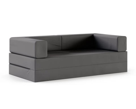 Sofa AVIO GARDEN sofa ogrodowa 3-osobowa, wodoodporna, rozkładana do spania, 100x200 cm, Grafitowa