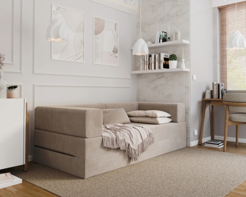 Sofa AVIO rozkładana, wymiary: 200x100x67,5 cm - 200x100 - SZTRUKS - Beż