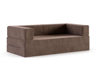 Sofa AVIO rozkładana, wymiary: 200x100x67,5 cm - 200x100 - SZTRUKS - Brąz