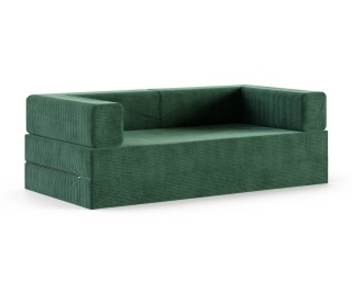 Sofa AVIO rozkładana, wymiary: 200x100x67,5 cm - 200x100 - SZTRUKS - Butelkowa zieleń