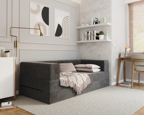 Sofa AVIO rozkładana, wymiary: 200x100x67,5 cm - 200x100 - SZTRUKS - Grafit