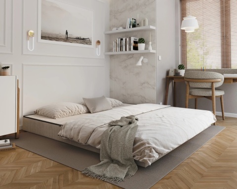 Sofa AVIO rozkładana, wymiary: 200x100x67,5 cm - 200x100 - SZTRUKS - Krem
