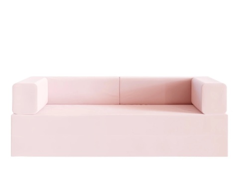 Sofa AVIO wymiary: 200x100x67,5 cm - 200x200 - TRINITY - Jasny Róż