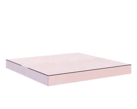 Sofa AVIO wymiary: 200x100x67,5 cm - 200x200 - TRINITY - Mglisty Róż