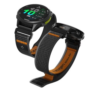 Spigen Athlex Air - Pasek do Garmin QuickFit 22 mm (Active Black / Orange)